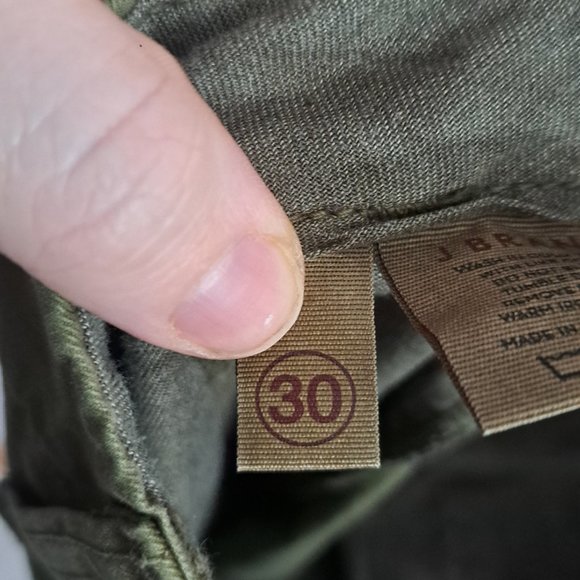 J BRAND Olive Green Mid Rise Cuffed Hem Jeans - Picture 4 of 7